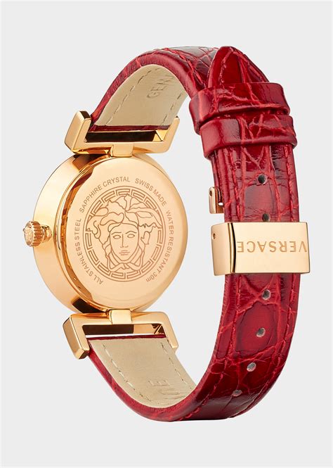 versace red vanity watch|Versace credit card check.